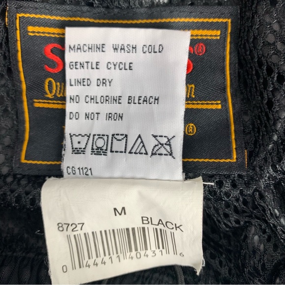 Stearns Dry Wear Waterproof Nylon Ripstop Rain Pants Black Pull-on Mesh sz M - Picture 16 of 16